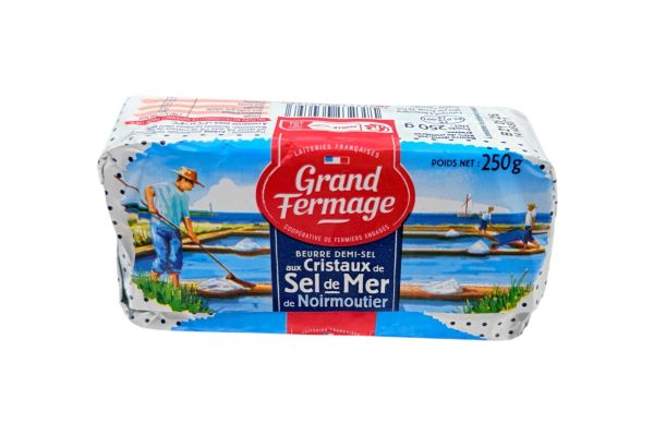Grand Fermage aux cristaux'de Sel de Mer de Noirmoutier Franse boter met zeezout