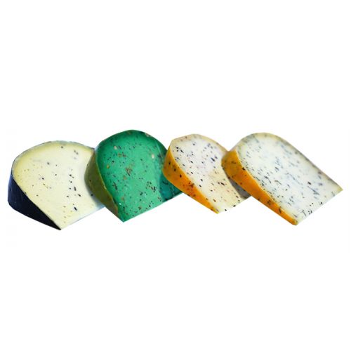 4 stukken kaas in het kruiden kaaspakket